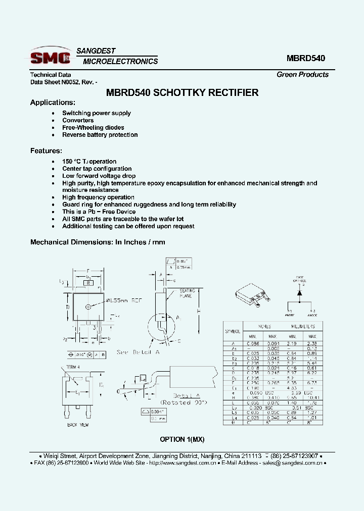 MBRD540_8901296.PDF Datasheet
