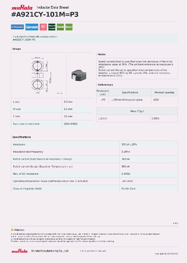 A921CY-101M_8901481.PDF Datasheet
