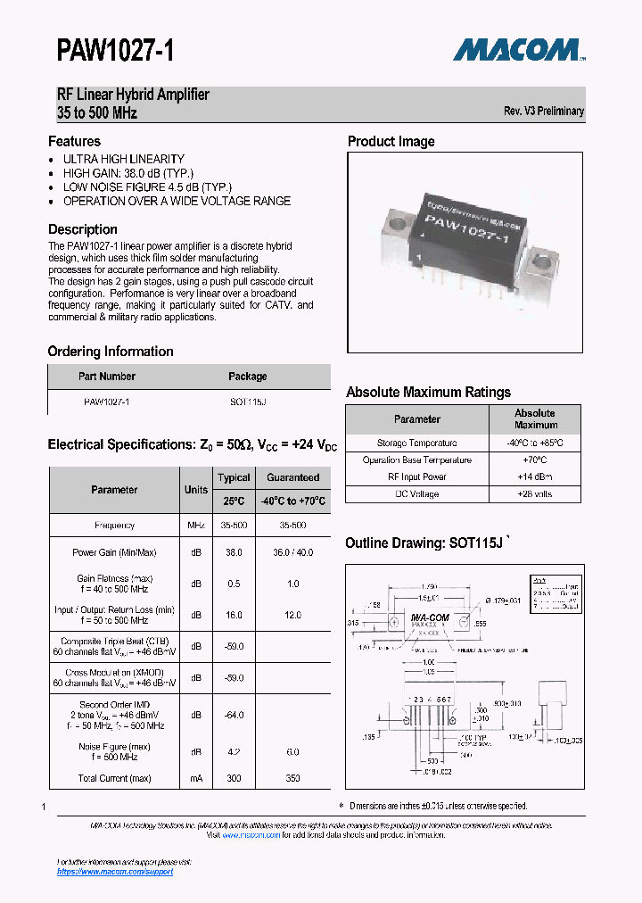 PAW1027-1-15_8902980.PDF Datasheet