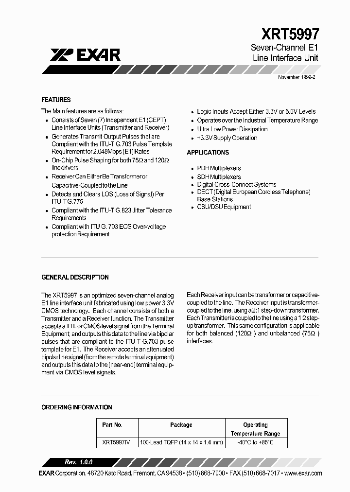 XRT5997_8903445.PDF Datasheet