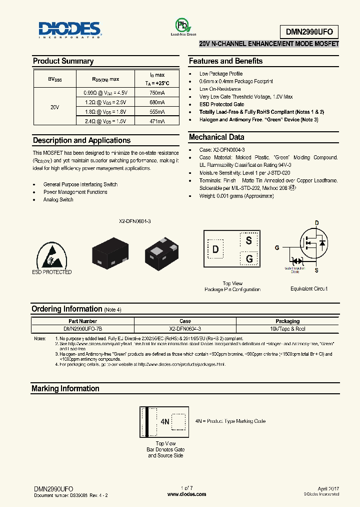 DMN2990UFO-7B_8903753.PDF Datasheet