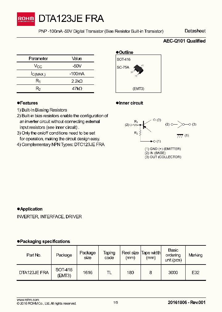 DTA123JEFRA_8905770.PDF Datasheet