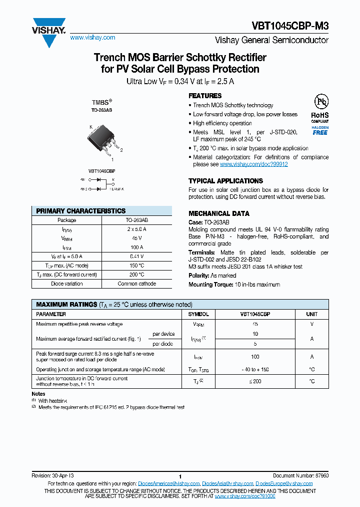 VBT145CB-M3_8906500.PDF Datasheet