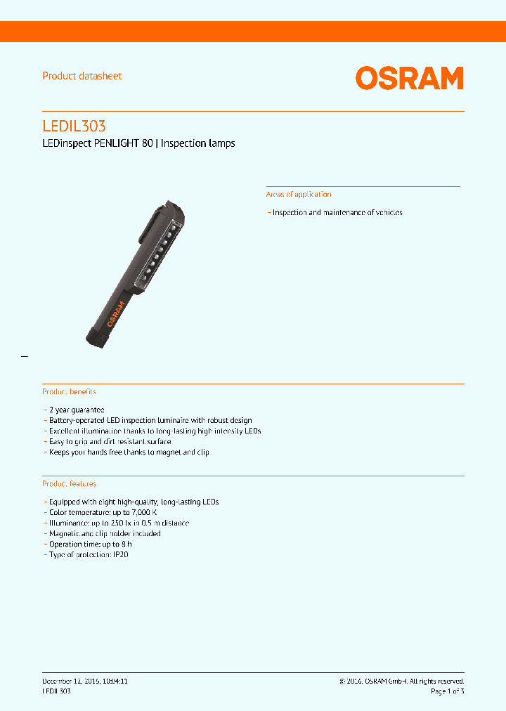 LEDINSPECTPENLIGHT80_8906563.PDF Datasheet
