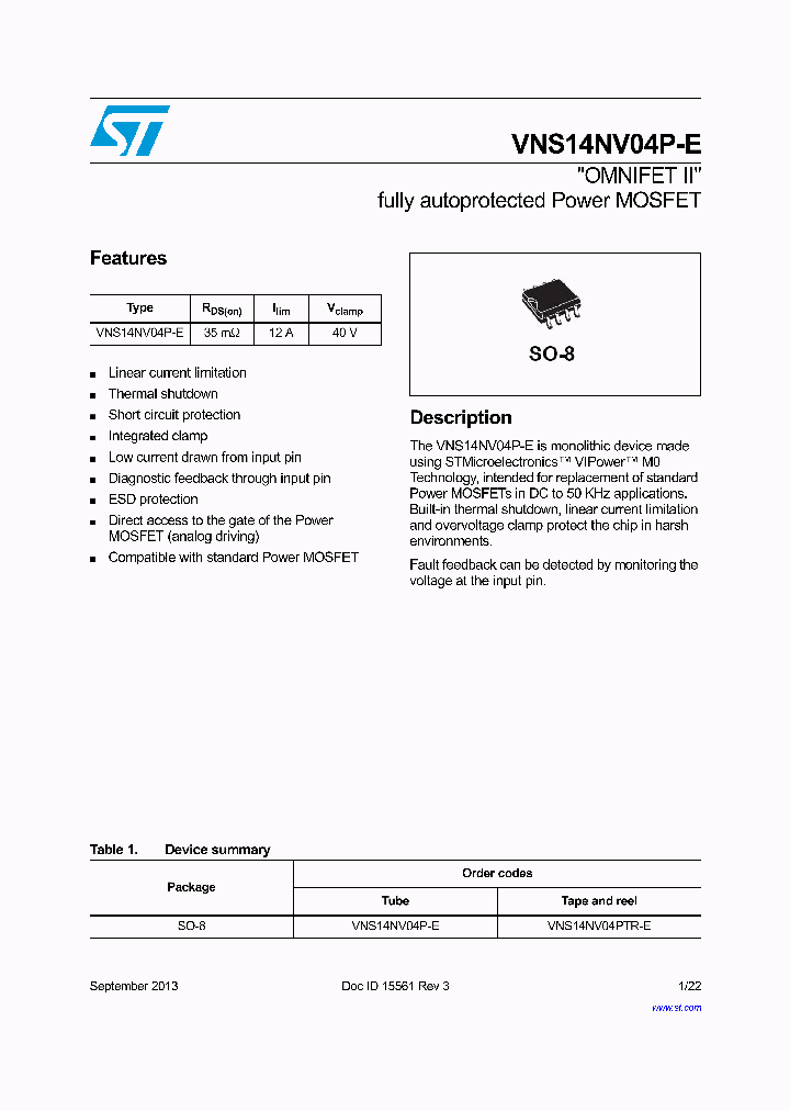 VNS14NV04P-E_8907016.PDF Datasheet