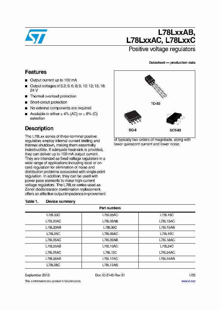 L78L12ABZ-AP_8907346.PDF Datasheet