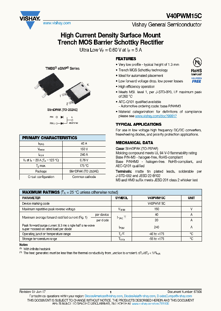 V40PWM15C_8907412.PDF Datasheet