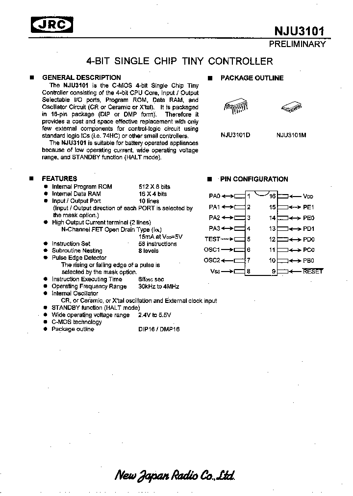 NJU3101_8907880.PDF Datasheet