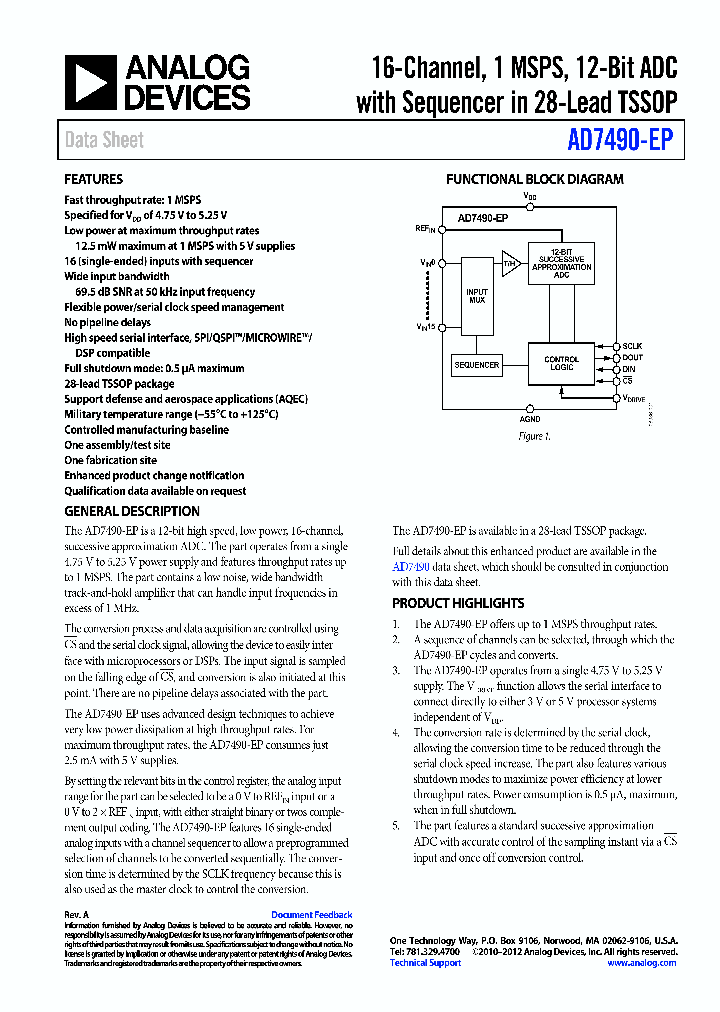 AD7490-EP_8907927.PDF Datasheet
