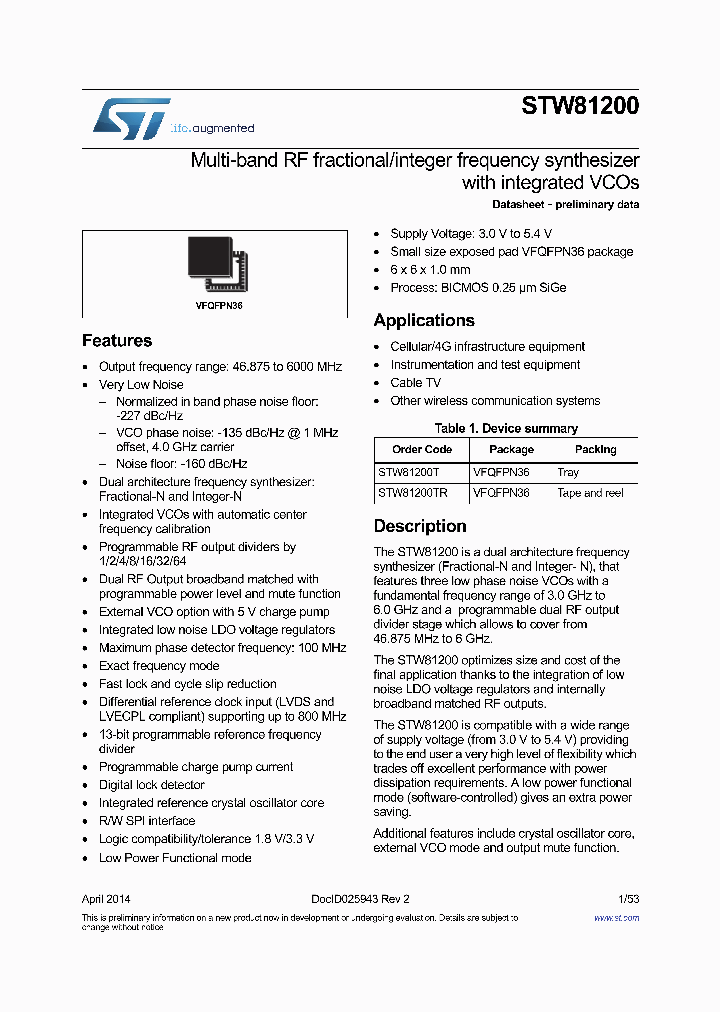 STW81200_8908517.PDF Datasheet