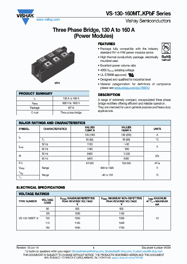VS-130-160MTKPBF_8908659.PDF Datasheet