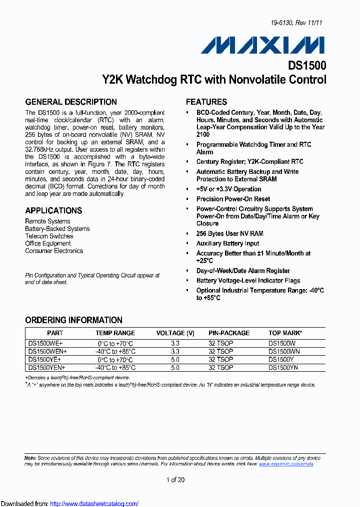 DS1500WEN_8908725.PDF Datasheet