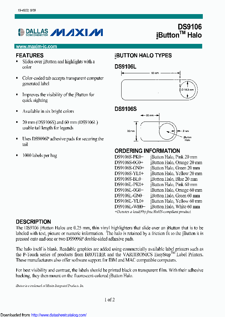 DS9106L-YL0_8909075.PDF Datasheet