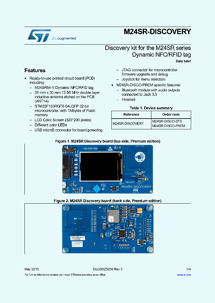M24SR-DISCOVERY_8909855.PDF Datasheet
