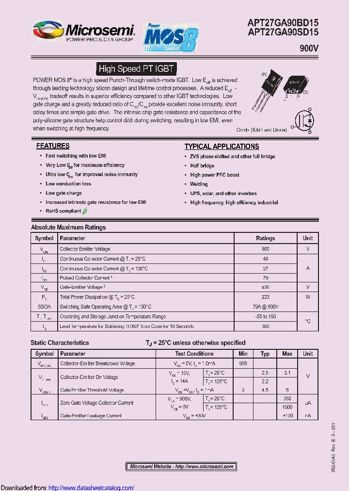 APT27GA90BD15_8910099.PDF Datasheet