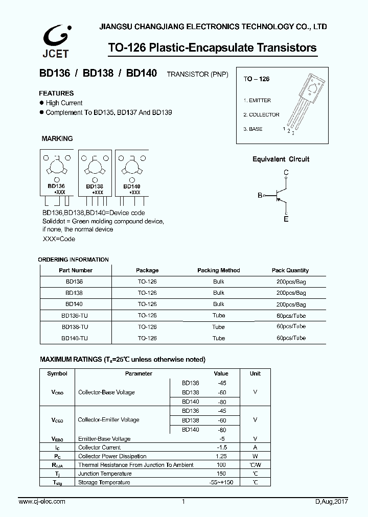 BD136_8910052.PDF Datasheet