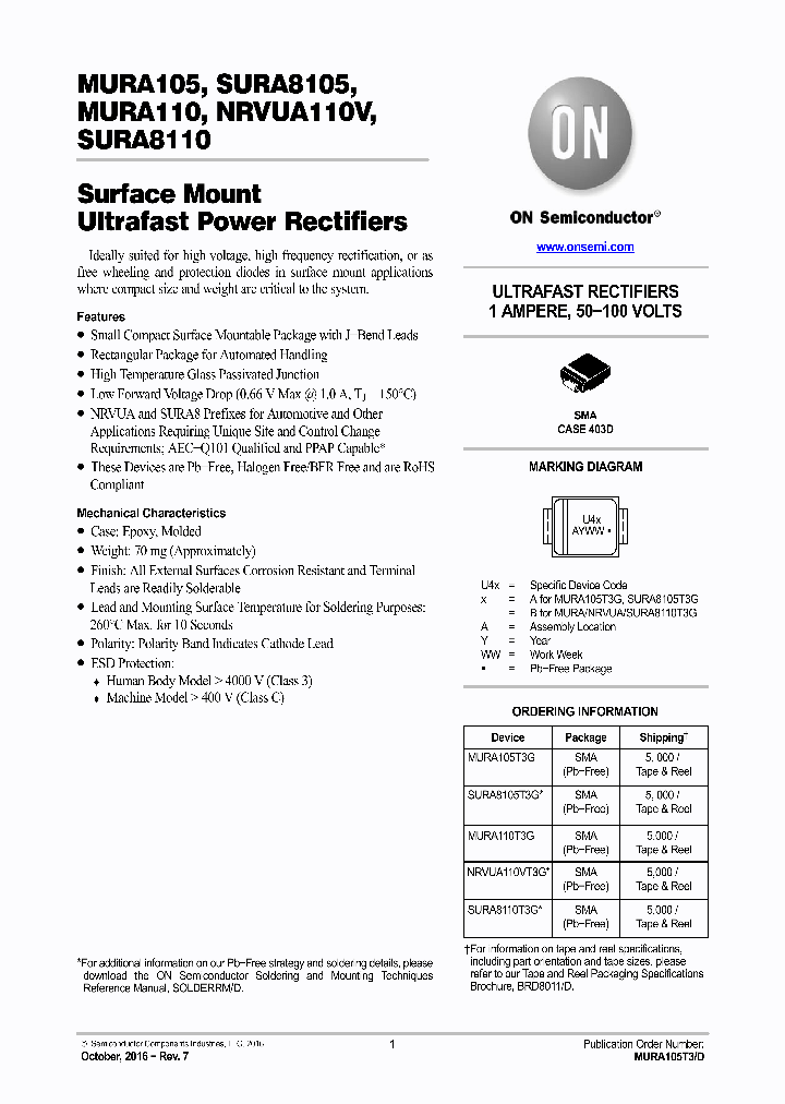 NRVUA110VT3G_8910196.PDF Datasheet