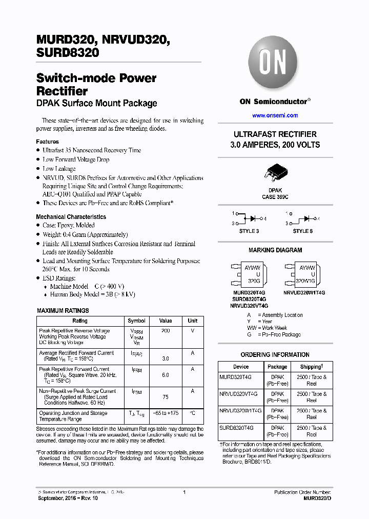 NRVUD320VT4G_8910202.PDF Datasheet