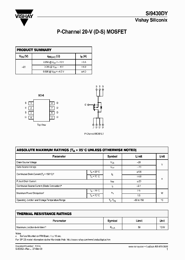 SI9430DY_8910352.PDF Datasheet
