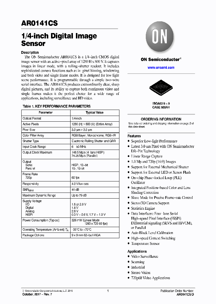 AR0141IRSH00SUEA0D3-GEVK_8910318.PDF Datasheet