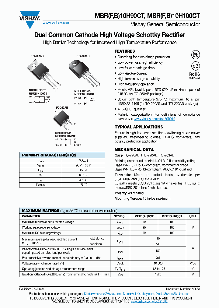MBR10H100CT_8910601.PDF Datasheet