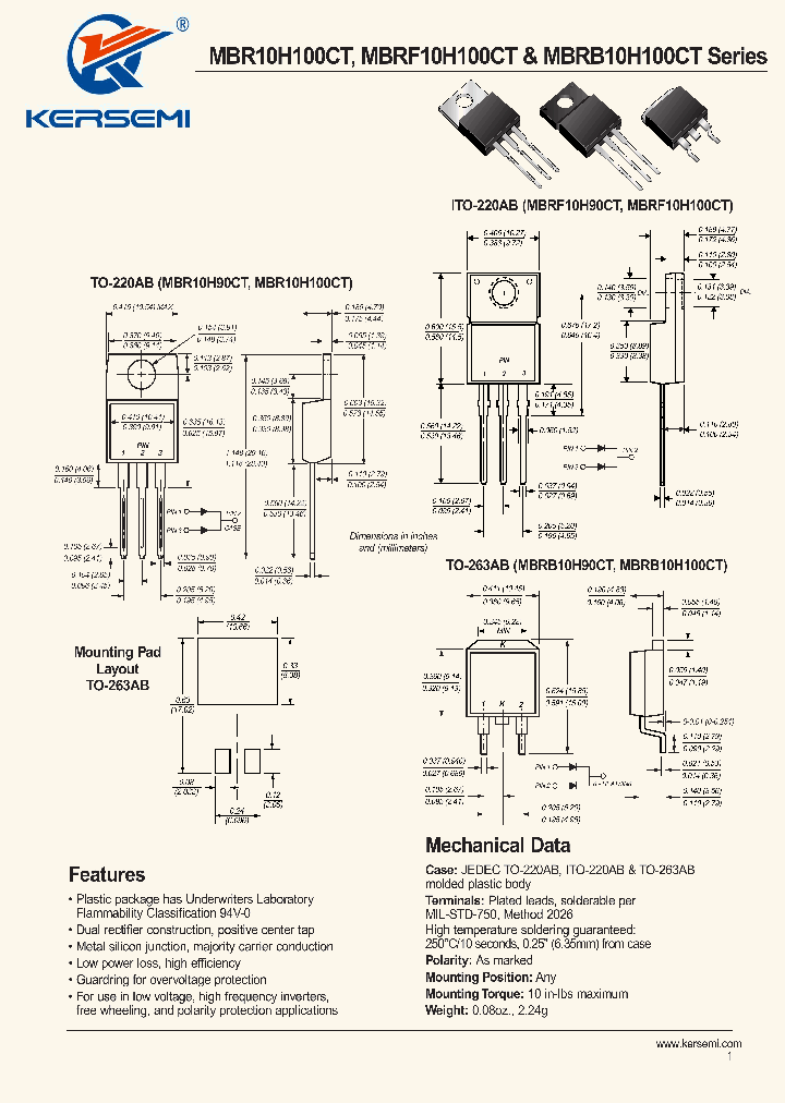 MBR10H100CT_8910600.PDF Datasheet
