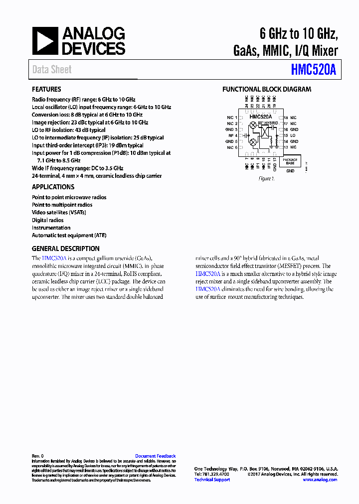 HMC520ALC4TR_8910729.PDF Datasheet
