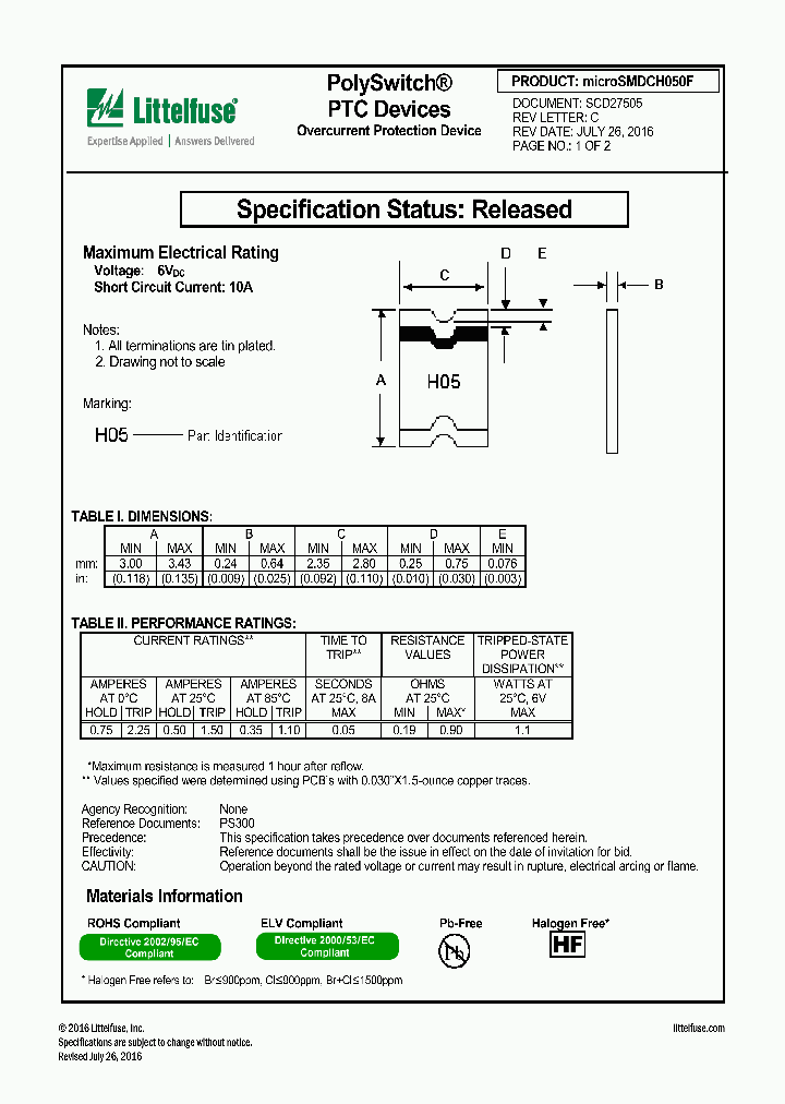 MICROSMDCH050F_8910717.PDF Datasheet
