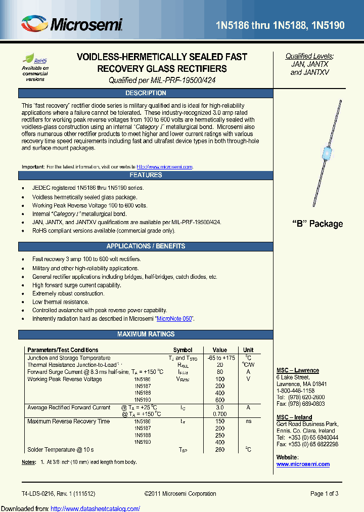 1N5190E3_8911050.PDF Datasheet