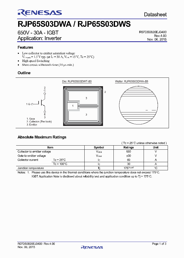 RJP65S03DWS-80_8911037.PDF Datasheet