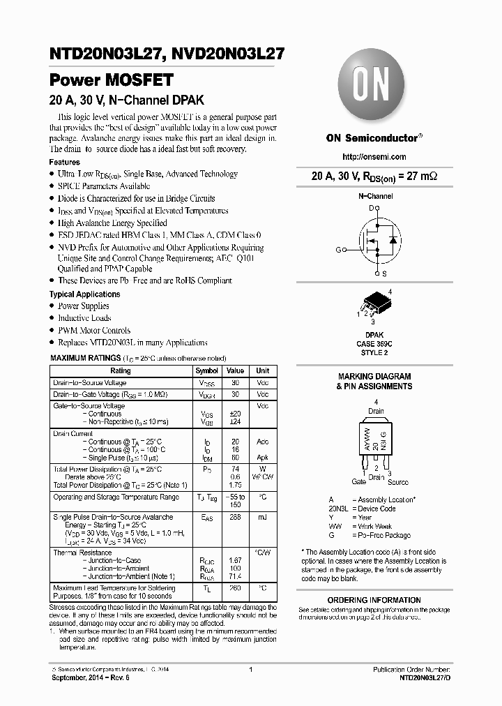 NTD20N03L27_8911171.PDF Datasheet
