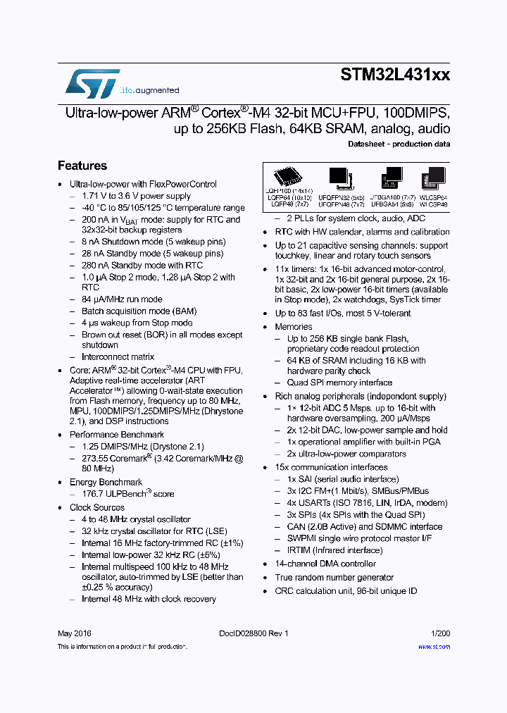 STM32L431XX_8911141.PDF Datasheet