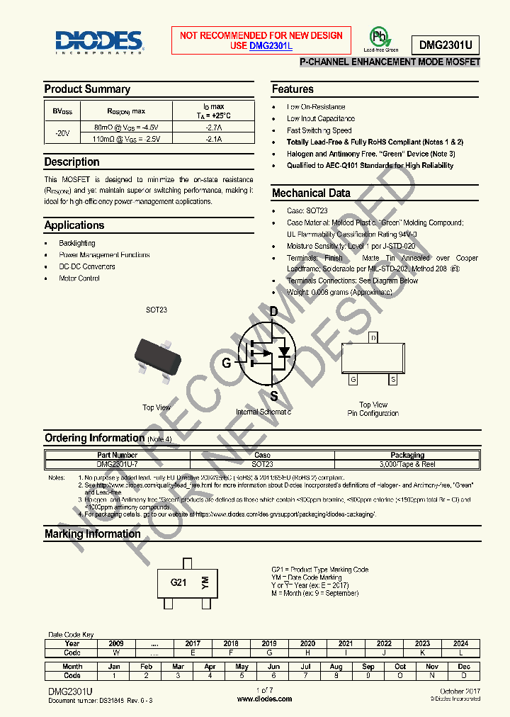 DMG2301U-7_8912107.PDF Datasheet