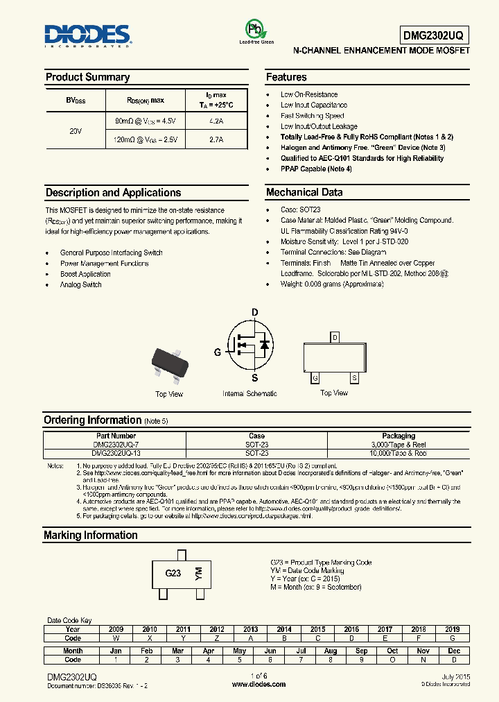 DMG2302UQ-7_8912117.PDF Datasheet
