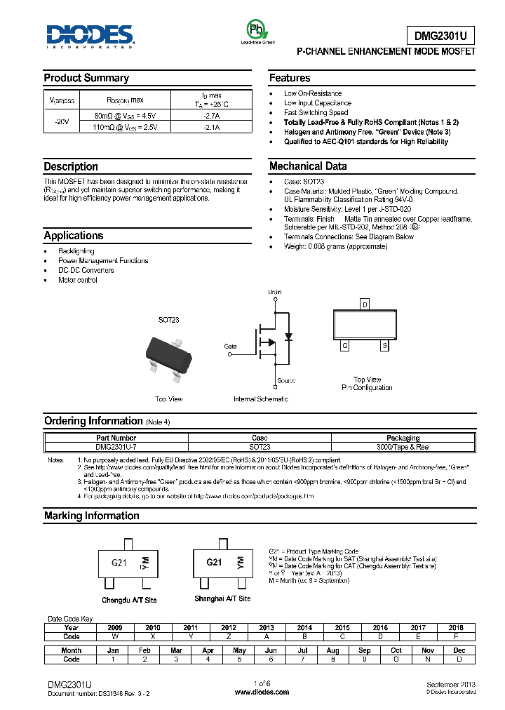 DMG2301U-15_8912108.PDF Datasheet