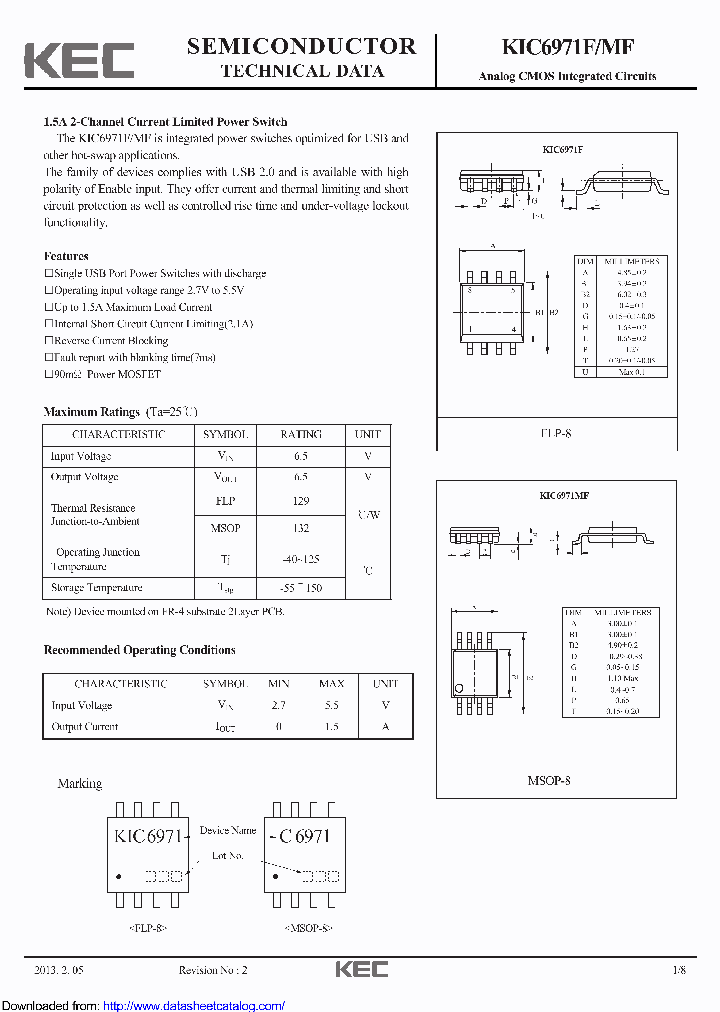 KIC6971MF_8912316.PDF Datasheet