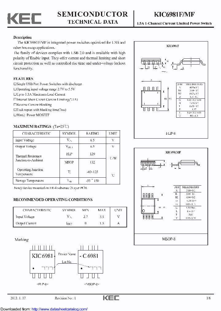 KIC6981F_8912317.PDF Datasheet