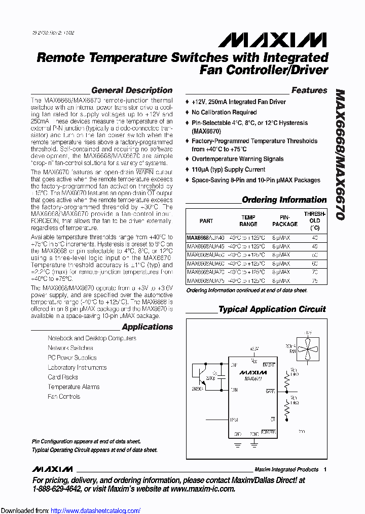 MAX6670AUB65T_8912644.PDF Datasheet