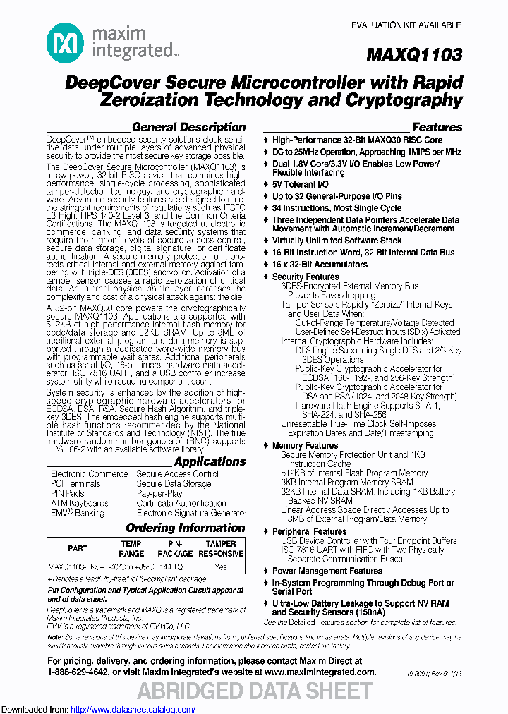 MAXQ1103_8912671.PDF Datasheet