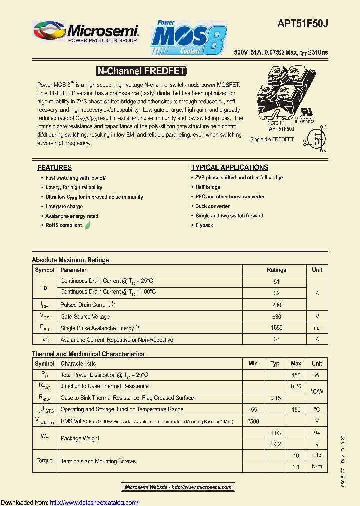 APT51F50J_8912904.PDF Datasheet