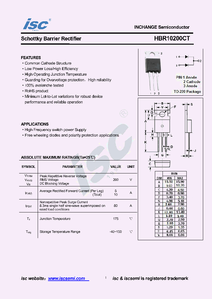 HBR10200CT_8913166.PDF Datasheet