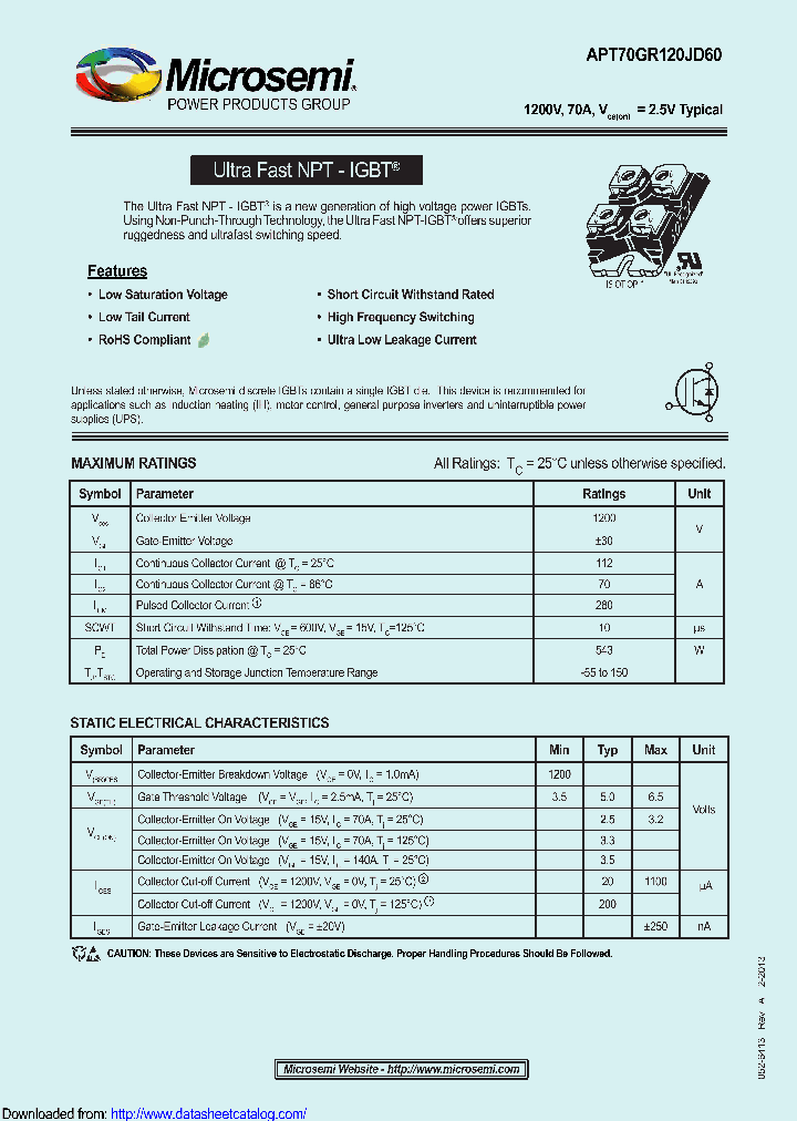 APT70GR120JD60_8913299.PDF Datasheet
