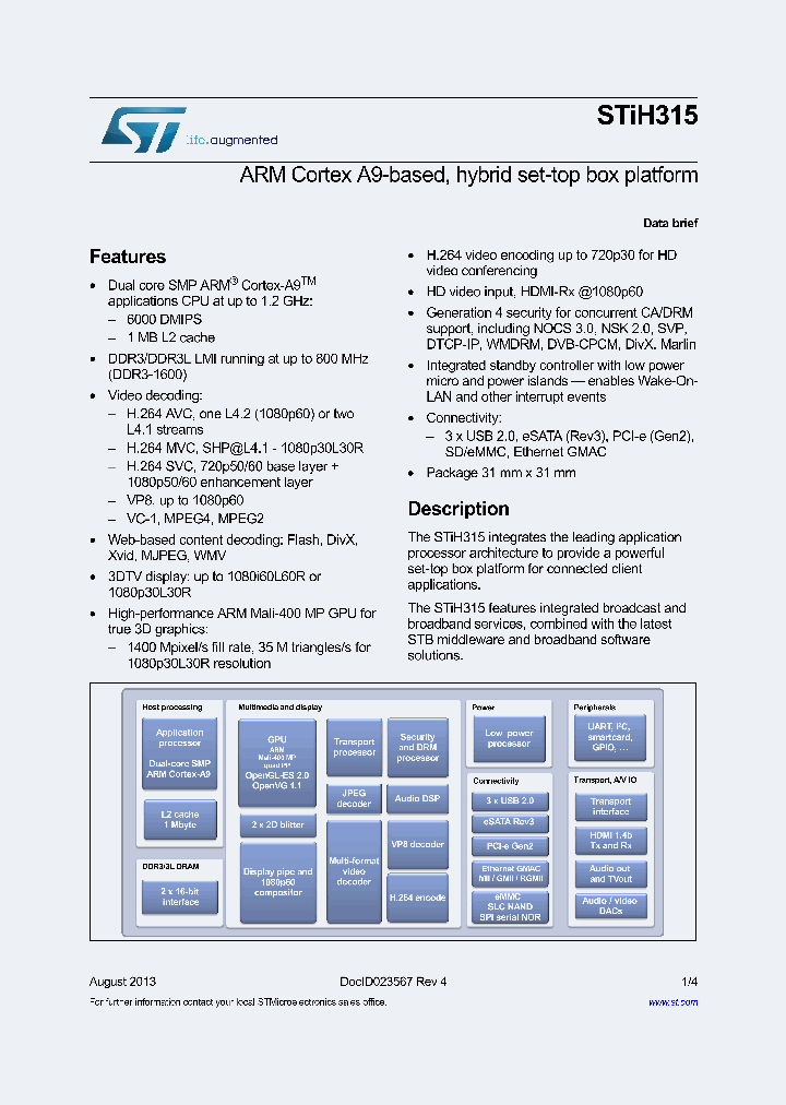 STIH315-YFAA_8913516.PDF Datasheet