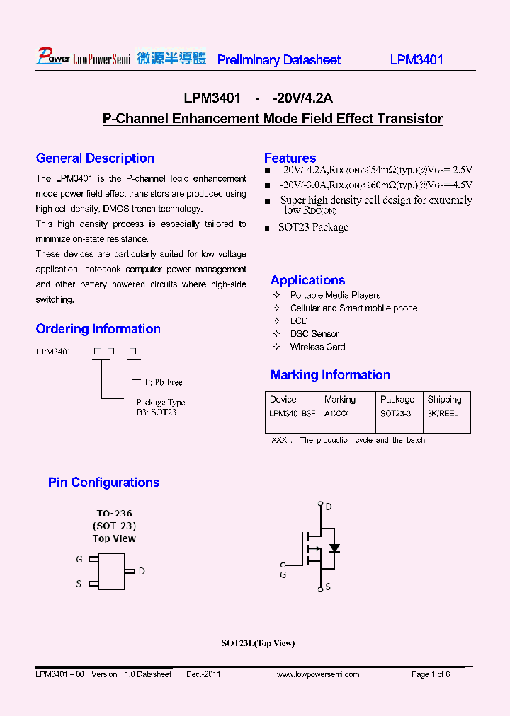 LPM3401_8913455.PDF Datasheet