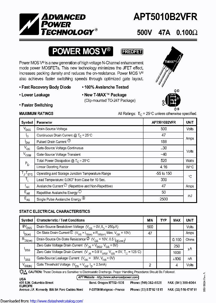 APT5010B2VFRG_8913716.PDF Datasheet