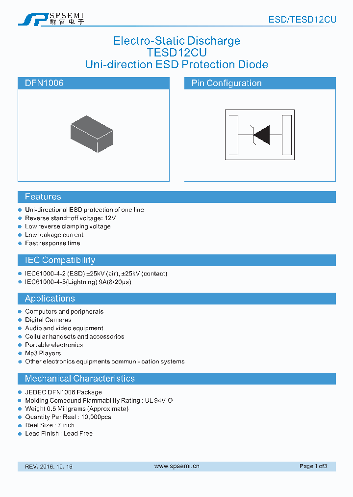 TESD12CU_8914360.PDF Datasheet
