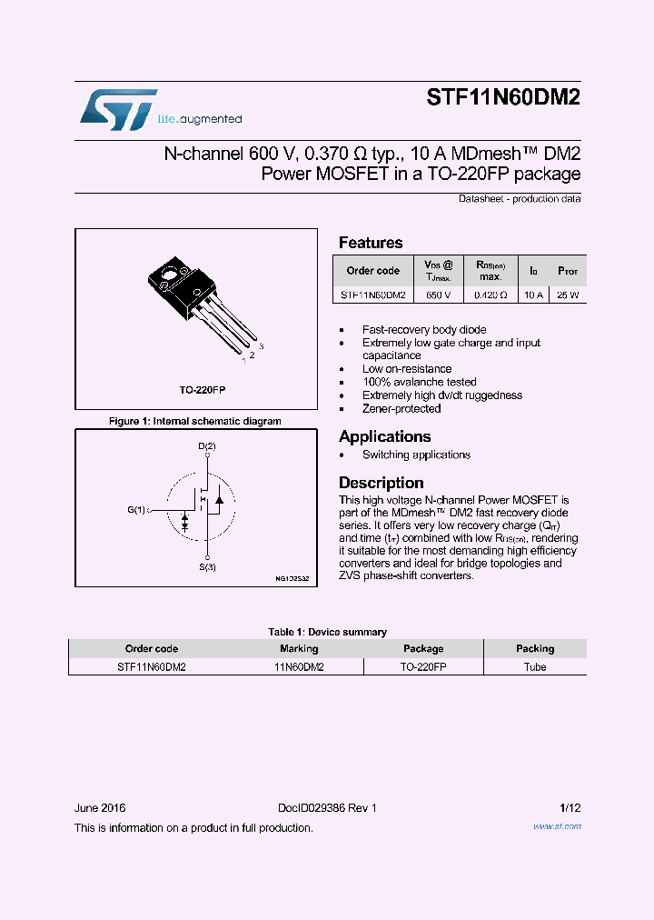 STF11N60DM2_8914581.PDF Datasheet