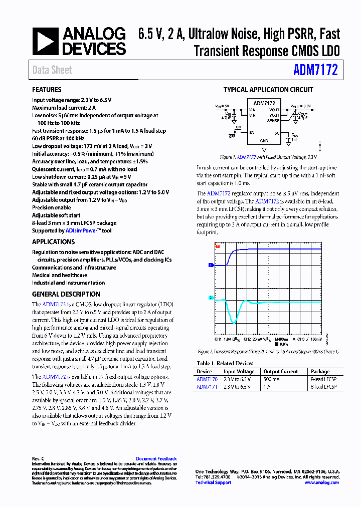 ADM7172ACPZ-33-R7_8915062.PDF Datasheet