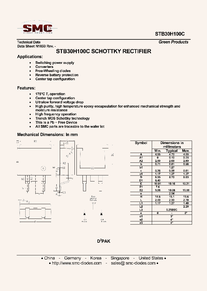 STB30H100C_8915380.PDF Datasheet