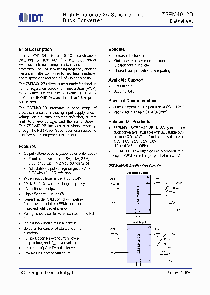 ZSPM4012BA1W15_8915976.PDF Datasheet